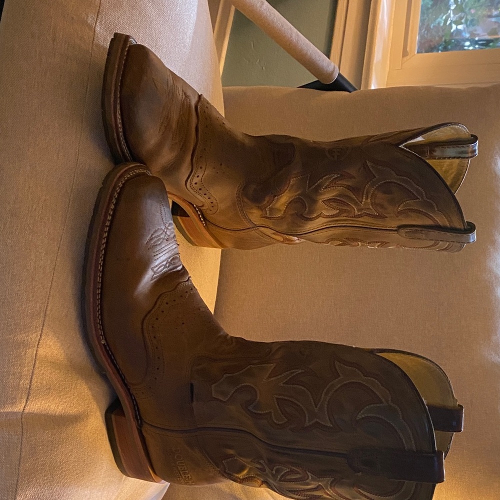 Brown Western Cowboy Boots double H brand